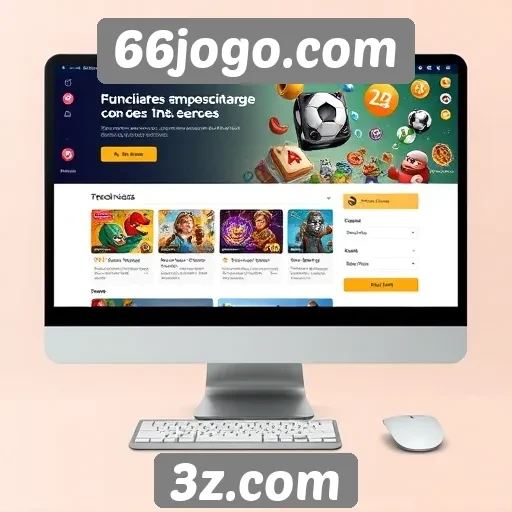 Análise da interface do site 66jogo.com